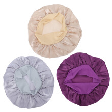 3 Duschhaube Haar-Mütze Aus Seide Satin Für