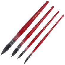 1 Nylon Für Malerei, Detaillierung, Zeichnen, Holzgriff, Rot