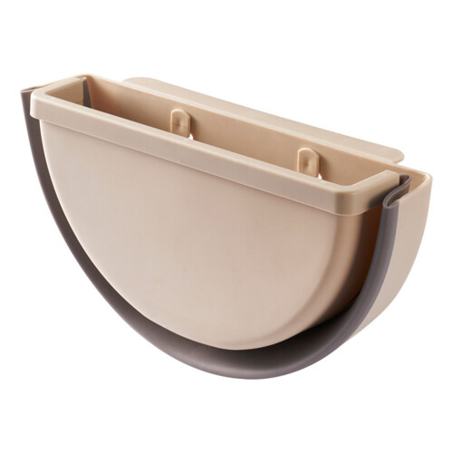 Faltbarer Müllbehälter PP Beige 1