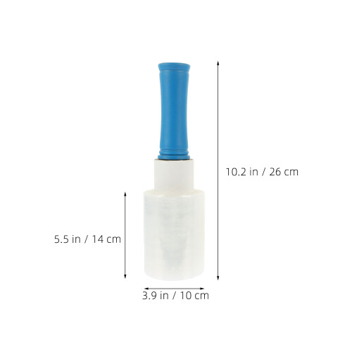 4Rolls Efficient Lldpe Cling Film Wrap with Handle for Packaging 1