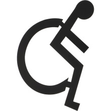 Unisex Rollstuhlgerechte Toilette Schild Aus Türbeschriftung