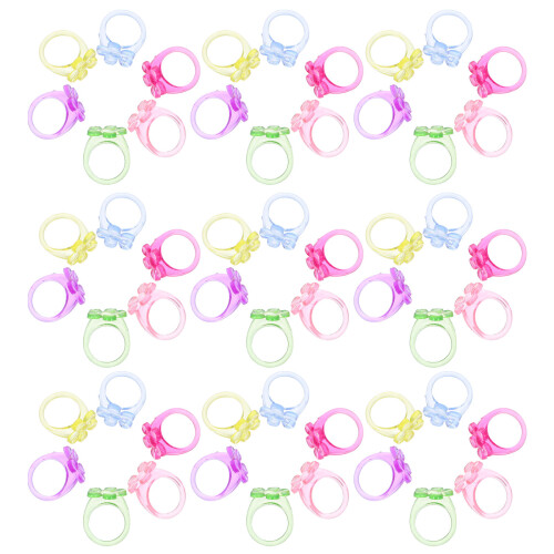 100Stk Kinder Ring Harz Schmuck Für