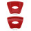 Raindrops Felgenprotektor Kunststoff Rot 1 Stk 7