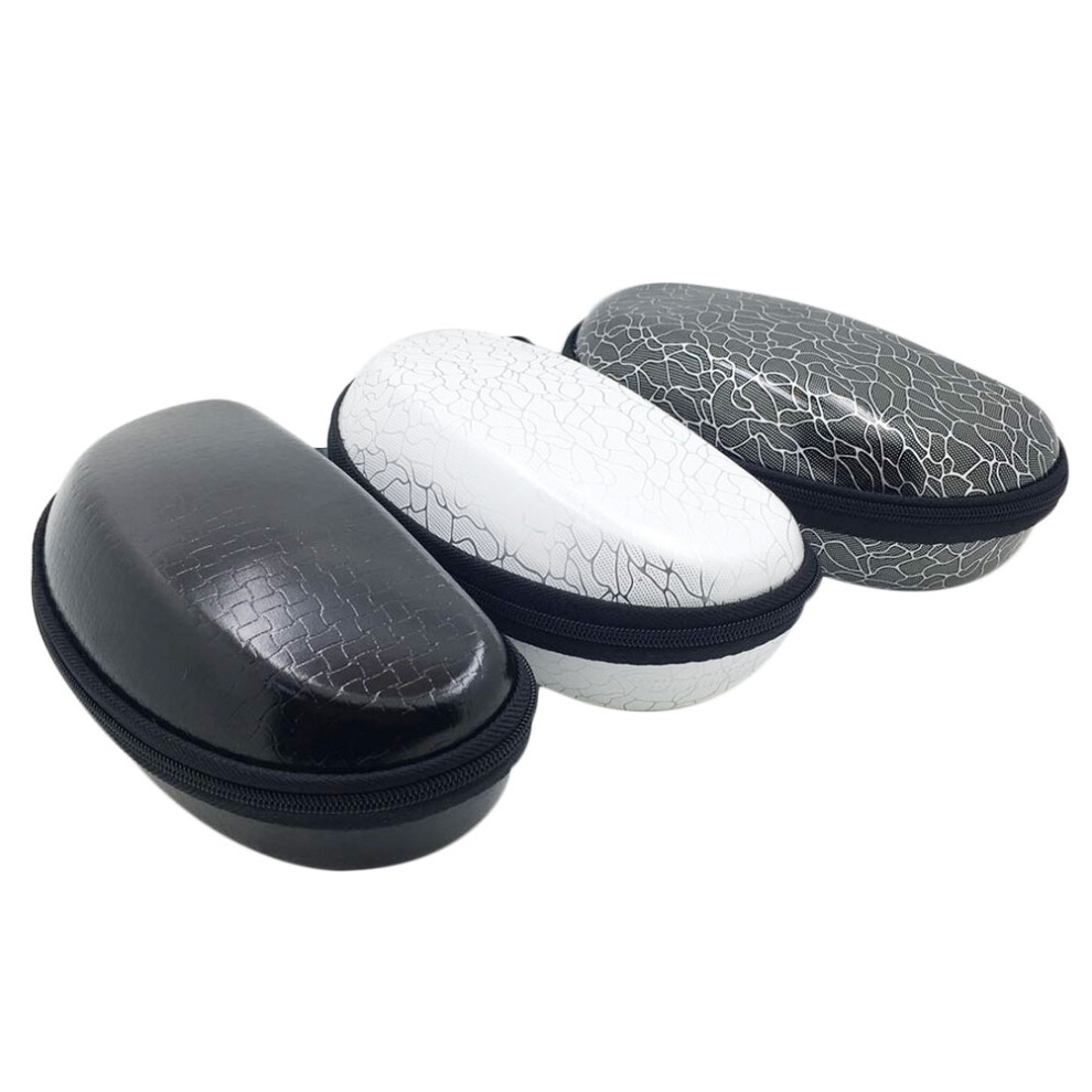 Aboofan 9 Pcs Portable Anti Pressure Zipper Eyeglasses Case Peanut With Lanyard