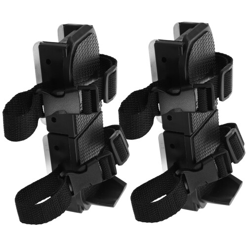 2 Pairs Adjustable Toddler Ice Skates With Double And Hook Loop 2