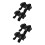 2 Pairs Adjustable Toddler Ice Skates With Double And Hook Loop 9