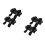 2 Pairs Adjustable Toddler Ice Skates With Double And Hook Loop 5
