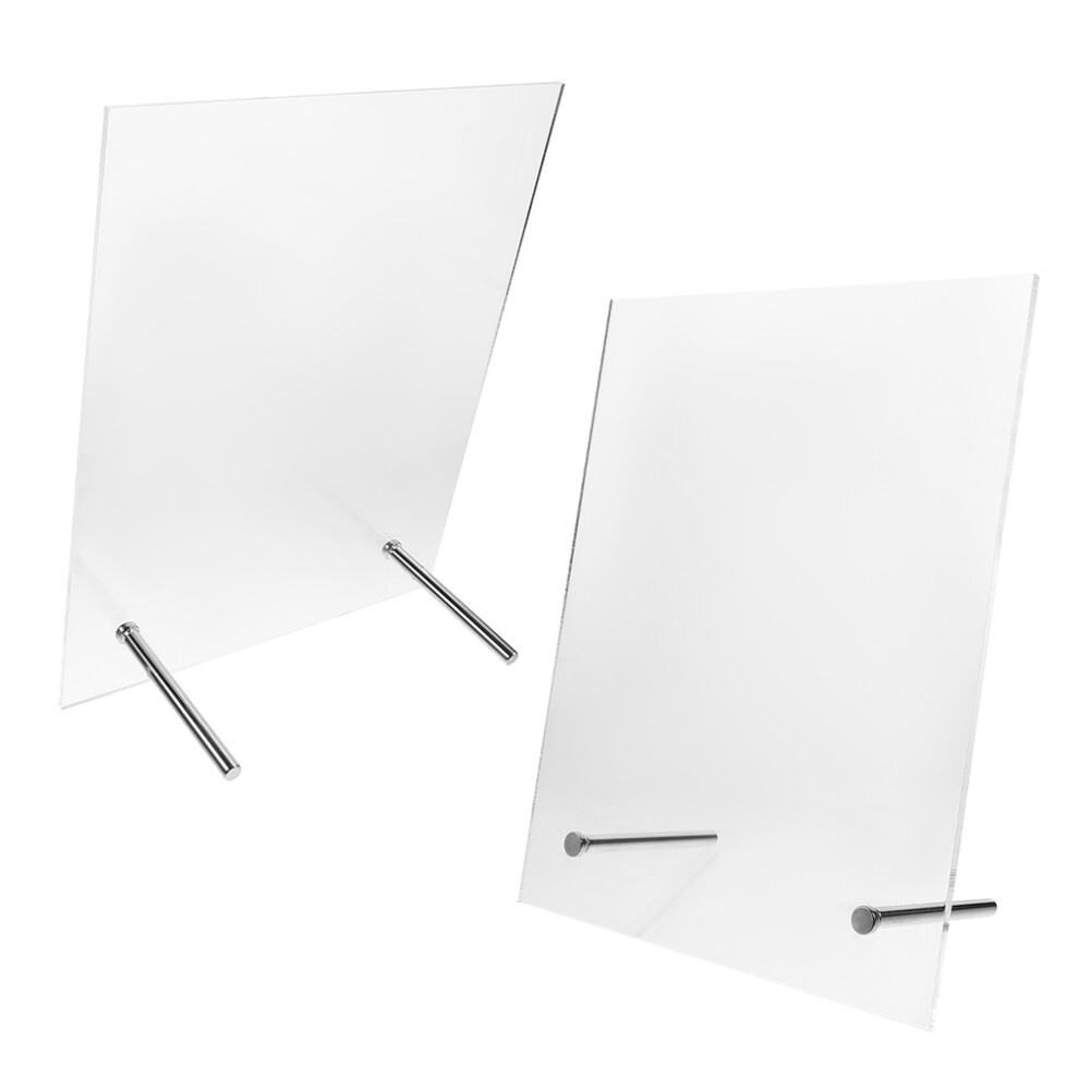 Ohphcall 6 Pcs Acrylic Nail Display Board Portable Transparent Holder