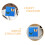2Pcs Blue Eva Foam Insect Pinning Boards Durable Specimen Display Kit 6