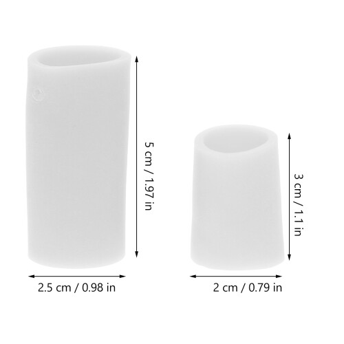 2 Paar Anti Skin Picking Vingertopjes Wit 1