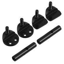 Violin Kinnestuk Schroef Zwart 1 Set 1,57x0,63x0,63 Inch
