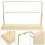 Multi-Functional Light Brown Earring Stand Display Organizer 3