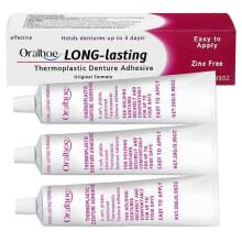 (3pcs)Cushion Grip Thermoplastic Denture Adhesive Cream Comfort Strong Hold Denture-Adhesive Cream for False Teeth