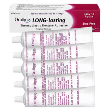 (5pcs)Cushion Grip Thermoplastic Denture Adhesive Cream Comfort Strong Hold Denture-Adhesive Cream for False Teeth