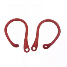 (Red) Silicone Ear Hooks For Apple Airpods Pro Accessories Wireless Bluetooth Earphone Anti-lost Eartips For Air Pod 4 3 2 1 Holder