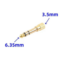 (1pc, Style C) Jack 3.5 mm to 2.5 mm Audio Adapter 2.5mm Male to 3.5mm Female Plug Connector for Aux Speaker Cable Headphones Micphone Jack 3.5