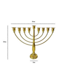 (39*30cm, 9 Branch) Candlestick Holder Candle Holder Exquisite Workmanship Hanukkah