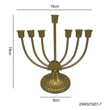 (18*19cm, 7 Branch) Candlestick Holder Candle Holder Exquisite Workmanship Hanukkah