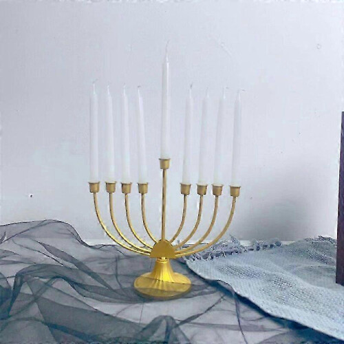 (21*18.5cm, 7 Branch) Candlestick Holder Candle Holder Exquisite Workmanship Hanukkah 1