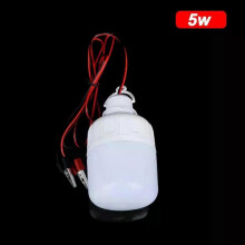 (5W, 5PCS) 12V LED Lamps Alligator Clip Portable Light Bulbs 5W 9W 15W Outdoor Camp Tent Night Fishing Hanging Light Emergency Light