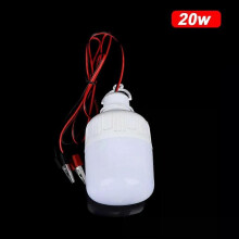 (20W, 1PC) 12V LED Lamps Alligator Clip Portable Light Bulbs 5W 9W 15W Outdoor Camp Tent Night Fishing Hanging Light Emergency Light