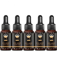 (5pcs) Bee Honey Eye Care Drops Improve Blurred Vision Relieve Eye Fatigue Dry Itching Red Eyes Discomfort Treatment Prevent Infection