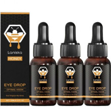 (3pcs) Bee Honey Eye Care Drops Improve Blurred Vision Relieve Eye Fatigue Dry Itching Red Eyes Discomfort Treatment Prevent Infection