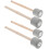 Mallet Drum Sticks Grau 2 Paare 12,8x2 Zoll 1