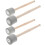 Mallet Drum Sticks Grau 2 Paare 12,8x2 Zoll 3