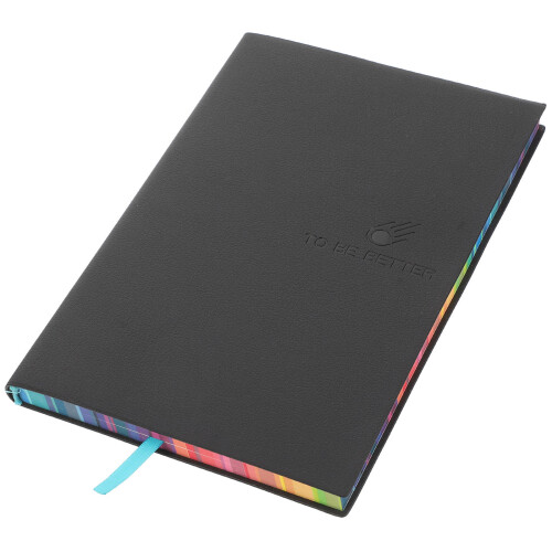 1Carnet Cuir Noir Épais Pour Prise Notes Et Voyage