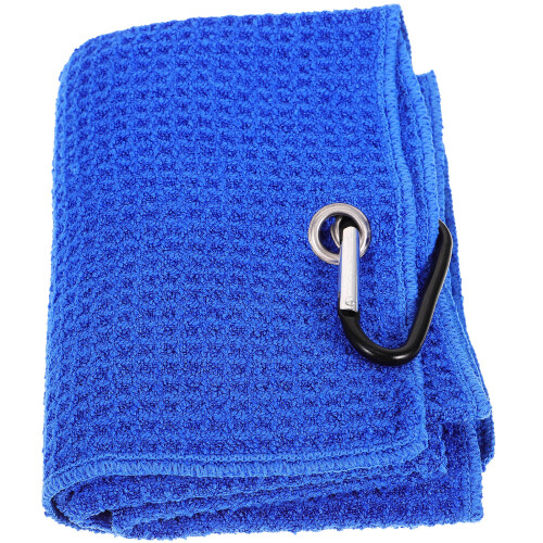 Blaues Mikrofaserhandtuch Wasserabsorbierend Für