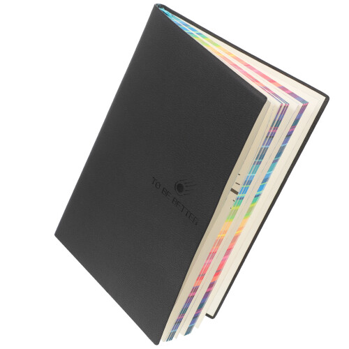 1Carnet Cuir Noir Épais Pour Prise Notes Et Voyage 2