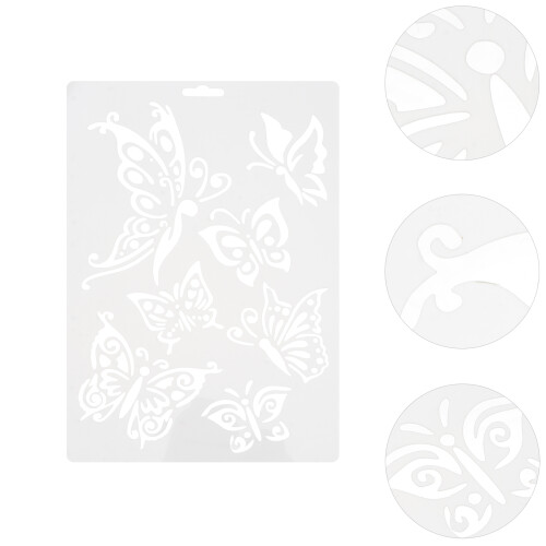 Butterfly Painting Board Vorlagen Wiederverwendbare Weihnachtschablone 2