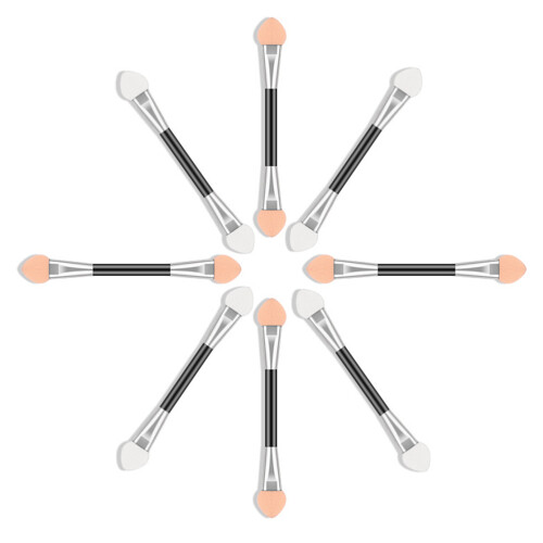 50Stk Doppelseitige -Lidschatten-Sticks Einweg Pink