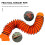 Ventilationsschlauch Orange PVC-Mesh-Gewebe 1 8