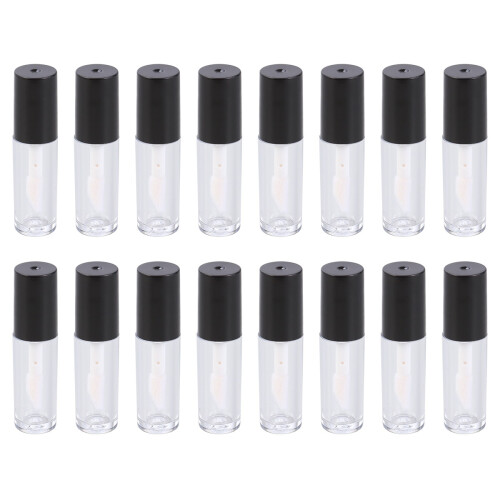 16Pcs Multi Color Lip Wand Bottles Plastic Empty Lip Gloss Containers