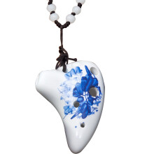 Ocarina Halskette Kleine Reise 50X3,7 Cm Weiß