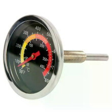 (A4)Stainless Steel BBQ Smoker Grill Thermometer Temperature Gauge 50-800 Degrees Fahrenheit 10-400/50-350/50-500 Degrees Celsius
