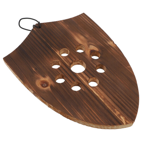 4Pcs Shield Shaped Fern Mounting Board With Pre Drilled Holes