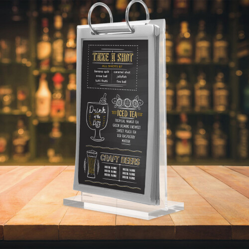 Menu Tischständer Desktop Menükartenhalter Aus Acryl 1 2