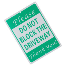 Do Not Block Driveway Schild, No Parking Erinnerung, Vorsicht Fahrzeug