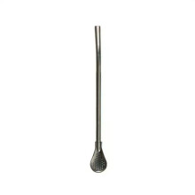 (Black)Colorful 304 Stainless Steel Tea Drinking Straws Spoon Yerba Mate Tea Filter Reusable Bombilla Gourd Tea Tools Bar Accessories