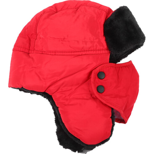 Basious Roter Fängerhut Herren Winter Schutzausrüstung