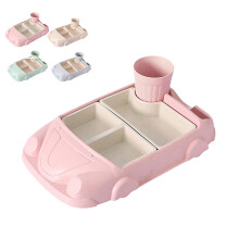 Bambusfaser Essens Tablett Set Pink