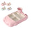 Bambusfaser Essens Tablett Set Pink 1