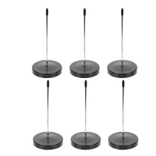 6 5,5 Inch Bonnenhouder Zilveren Stick