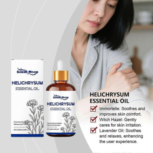 (1pc) Helichrysum Essential Oil,  Pure and Natural for Diffuser, Aromatherapy, Soap and Candle Making 1