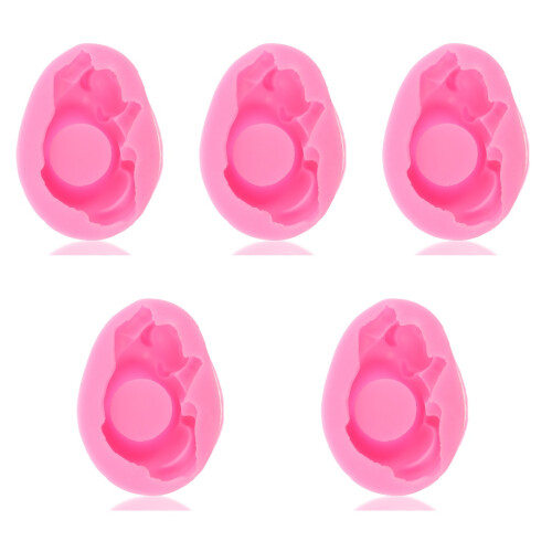 5 Stuks Katvormige Silicagel Kandelaar 3D Bloembed 2