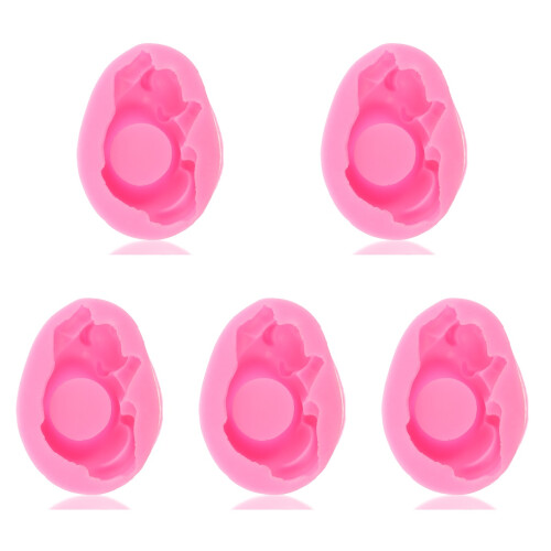 5 Stuks Katvormige Silicagel Kandelaar 3D Bloembed 1