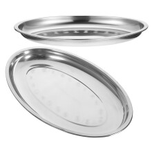 2Stk Verdickte Oval Servierplatten 11,79 Zoll 13,87 Zombi